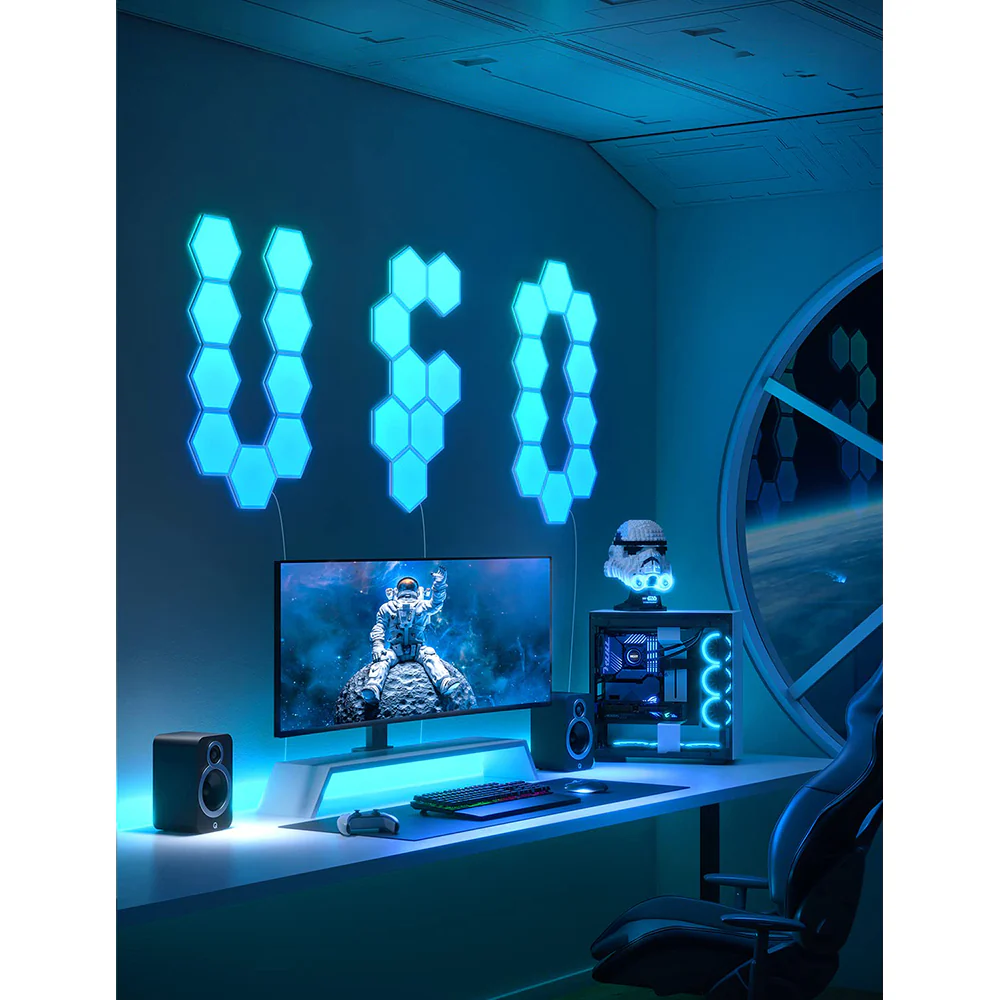 Govee Glide Hexa Light Panels Pack of 10 - Multicolour | B6061201-OF-UK - Image 4