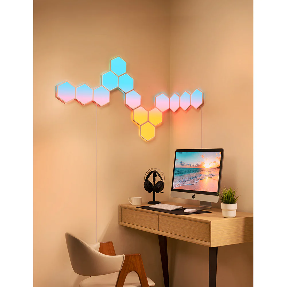 Govee Glide Hexa Light Panels Pack of 10 - Multicolour | B6061201-OF-UK - Image 7