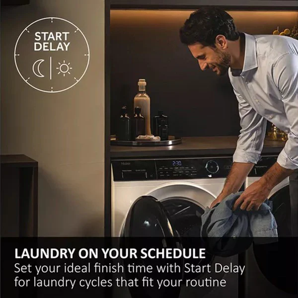 Haier 10KG/6KG 1400RPM Freestanding Washer Dryer - Graphite | HWD10BD14979SNUK - Image 10