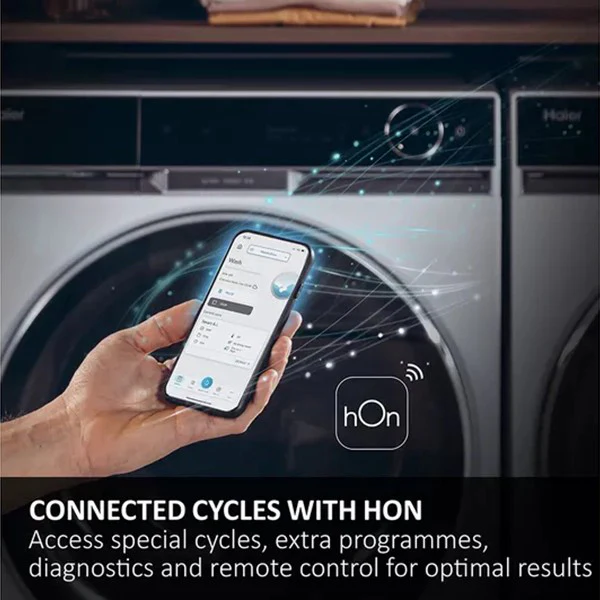 Haier 10KG/6KG 1400RPM Freestanding Washer Dryer - Graphite | HWD10BD14979SNUK - Image 3