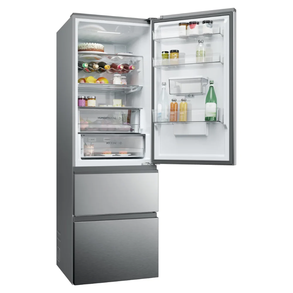 Haier 357L Frost Free Freestanding Fridge Freezer - Inox | HTW5618DWMG - Image 5