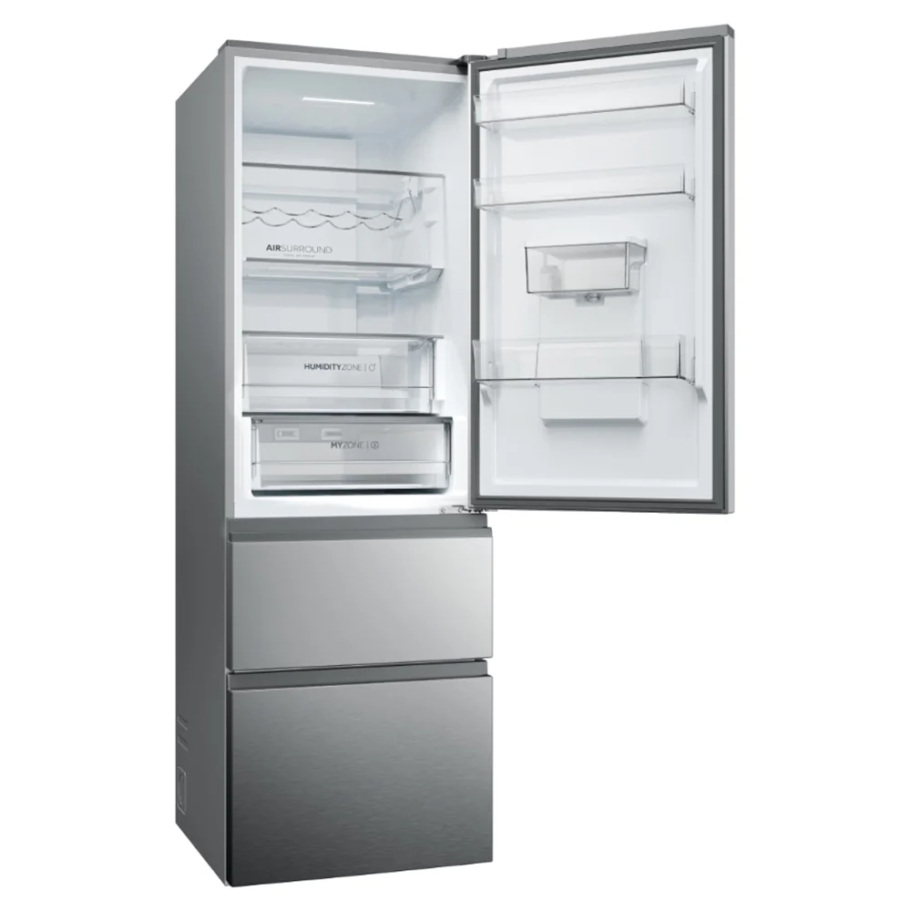 Haier 357L Frost Free Freestanding Fridge Freezer - Inox | HTW5618DWMG - Image 6