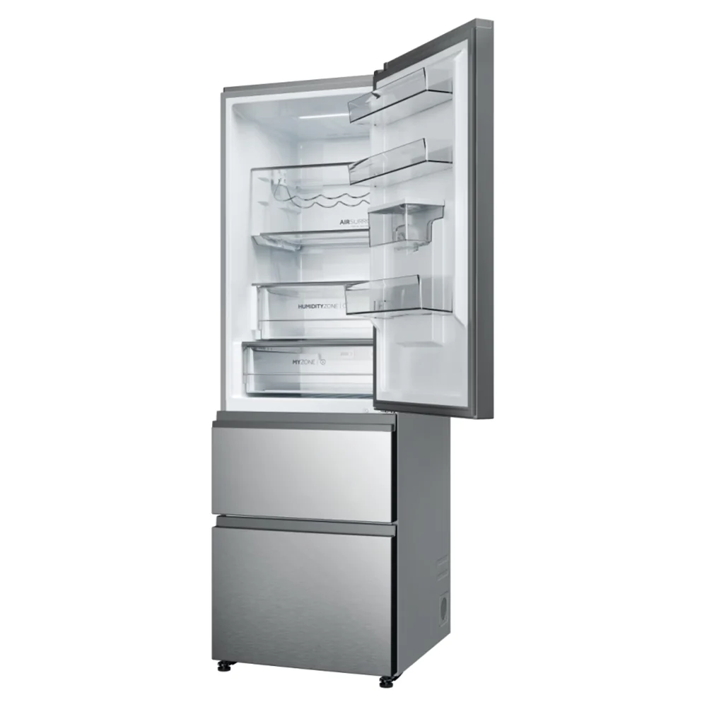 Haier 357L Frost Free Freestanding Fridge Freezer - Inox | HTW5618DWMG - Image 9