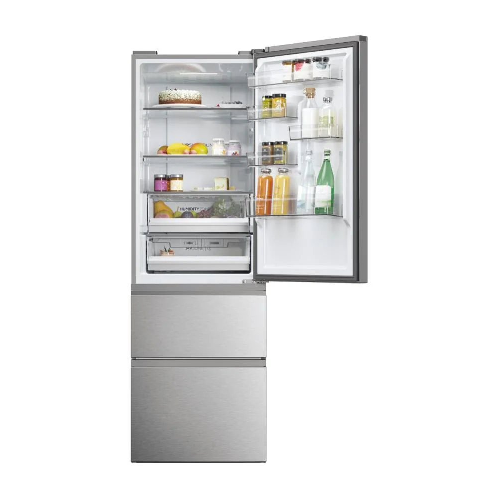 Haier 3D 60 Series 5 360L Frost Free Freestanding Fridge Freezer - Silver | HTW5618ENMG - Image 12