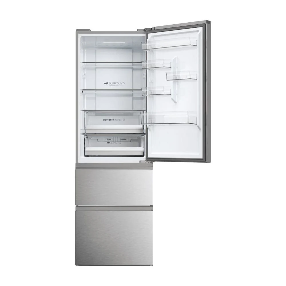 Haier 3D 60 Series 5 360L Frost Free Freestanding Fridge Freezer - Silver | HTW5618ENMG - Image 13
