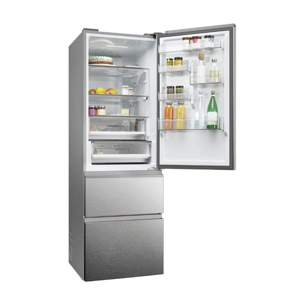 Haier 3D 60 Series 5 360L Frost Free Freestanding Fridge Freezer - Silver | HTW5618ENMG - Image 14