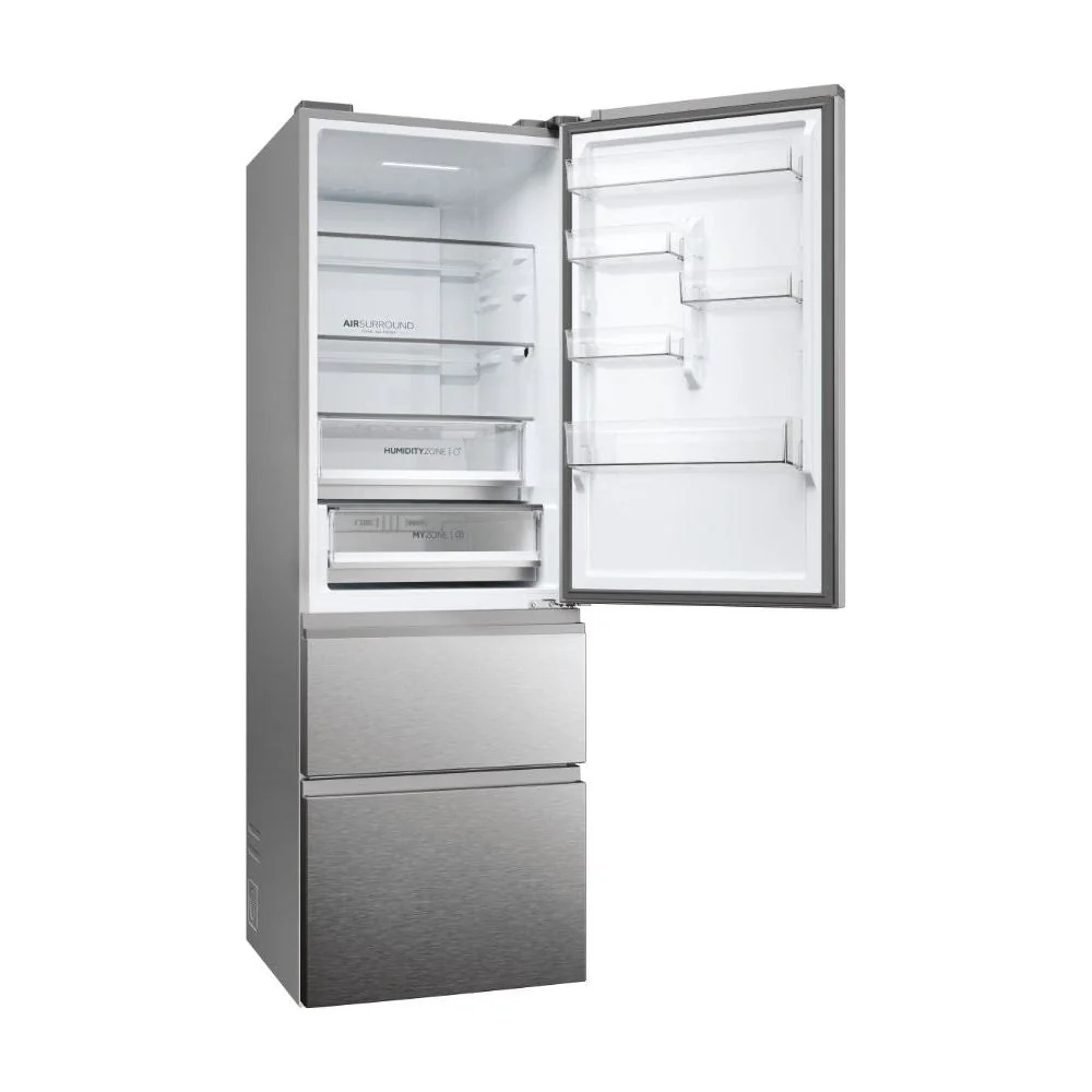 Haier 3D 60 Series 5 360L Frost Free Freestanding Fridge Freezer - Silver | HTW5618ENMG - Image 15