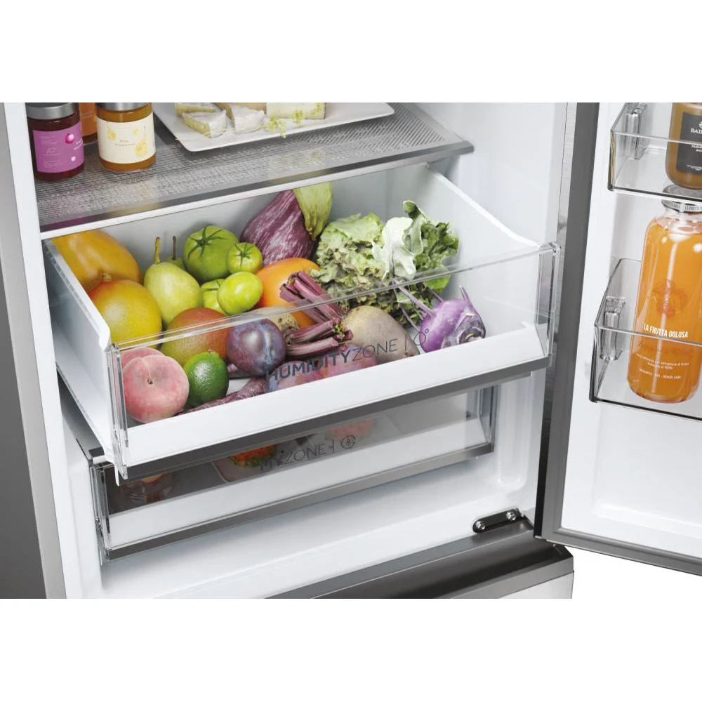 Haier 3D 60 Series 5 360L Frost Free Freestanding Fridge Freezer - Silver | HTW5618ENMG - Image 7