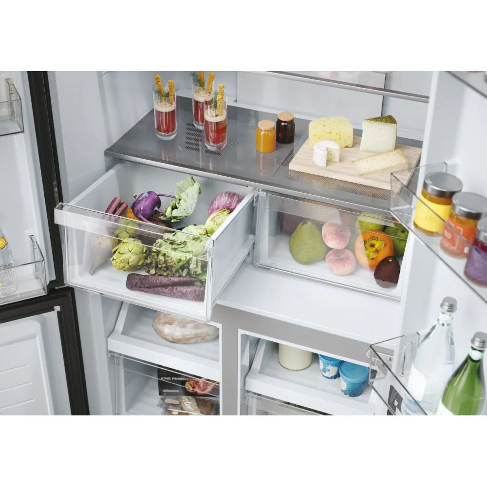 Haier Cube 83 Series 3 467L Frost Free Freestanding Multi Door Fridge Freezer - Gentle Silver | HCR3818ENMG.UK - Image 12