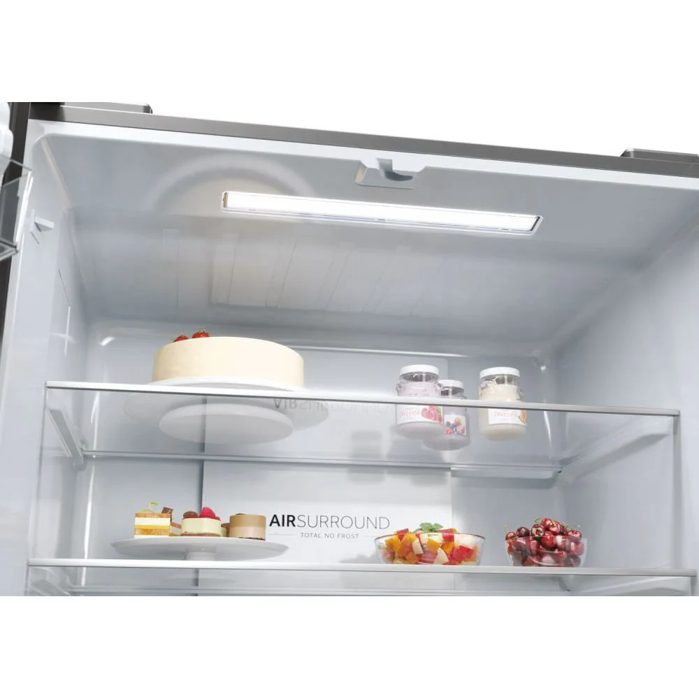 Haier Cube 83 Series 3 467L Frost Free Freestanding Multi Door Fridge Freezer - Gentle Silver | HCR3818ENMG.UK - Image 13