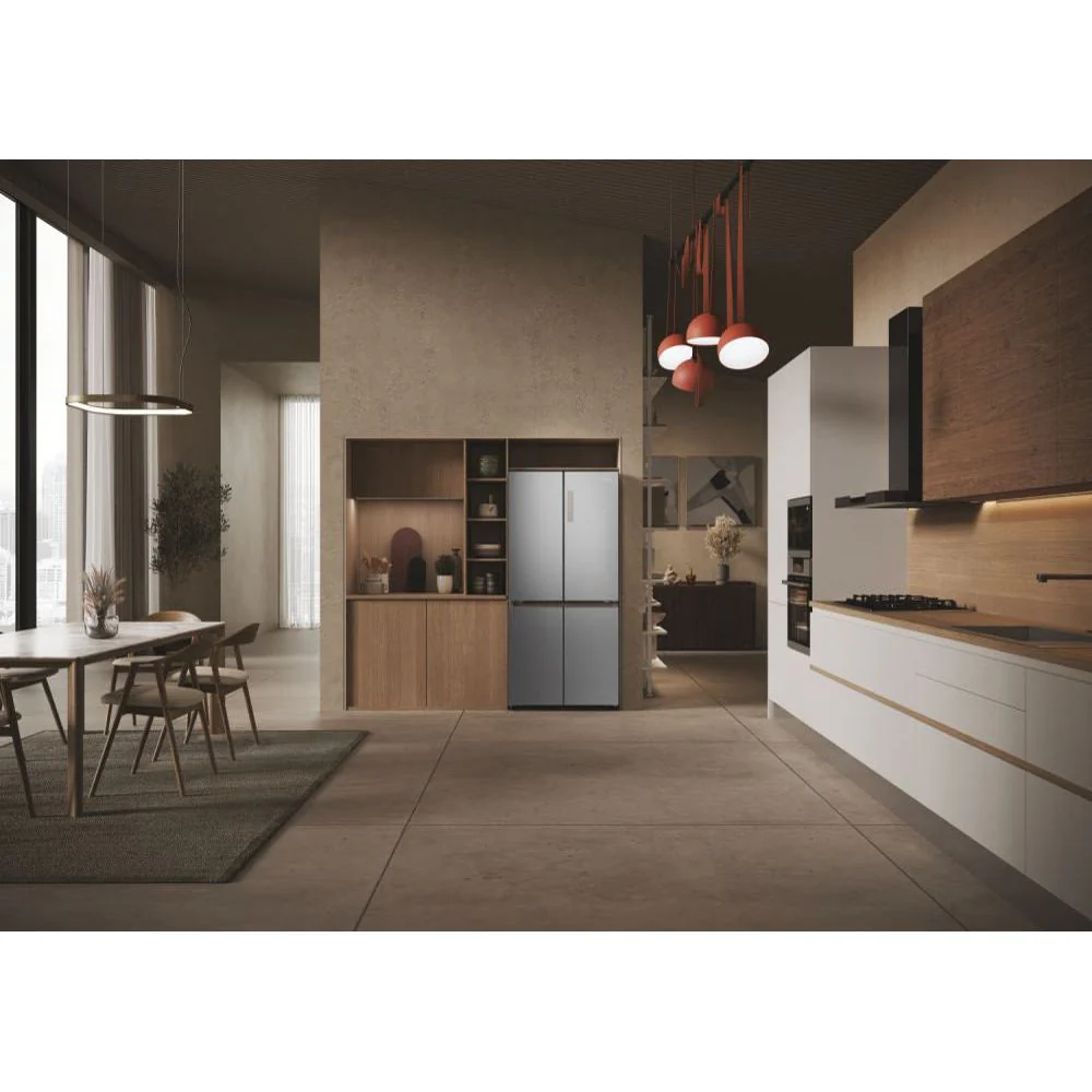 Haier Cube 83 Series 3 467L Frost Free Freestanding Multi Door Fridge Freezer - Gentle Silver | HCR3818ENMG.UK - Image 18