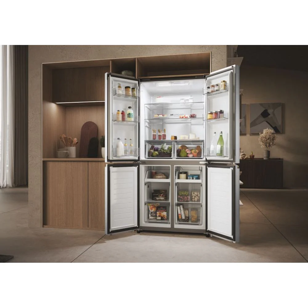 Haier Cube 83 Series 3 467L Frost Free Freestanding Multi Door Fridge Freezer - Gentle Silver | HCR3818ENMG.UK - Image 21