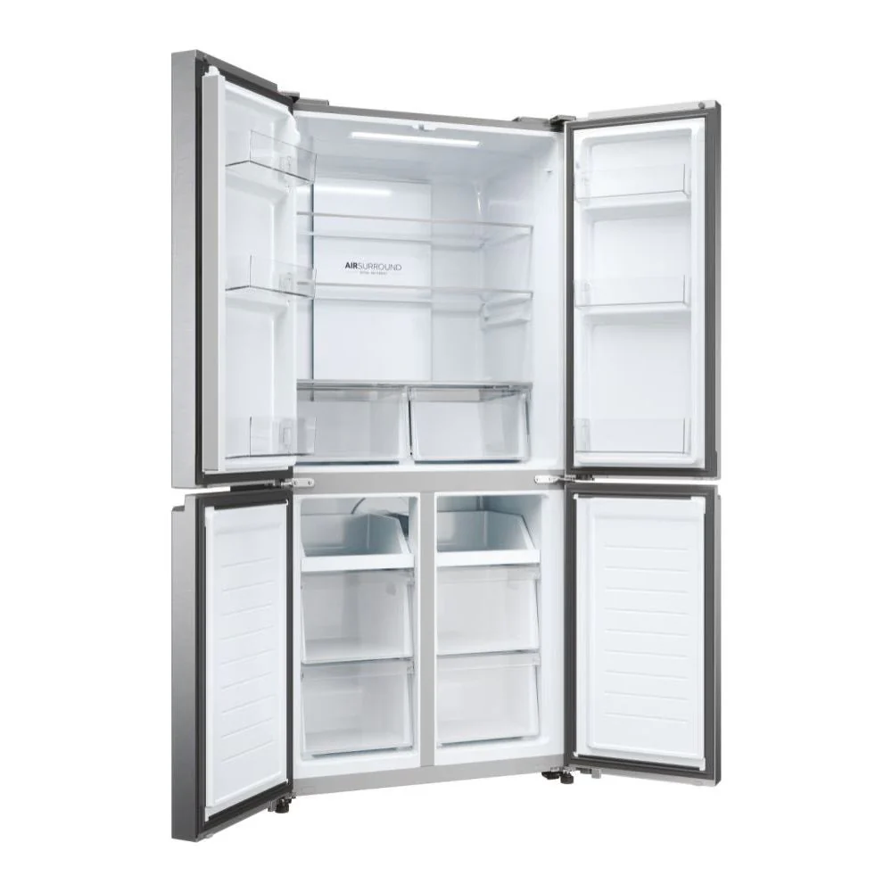 Haier Cube 83 Series 3 467L Frost Free Freestanding Multi Door Fridge Freezer - Gentle Silver | HCR3818ENMG.UK - Image 5