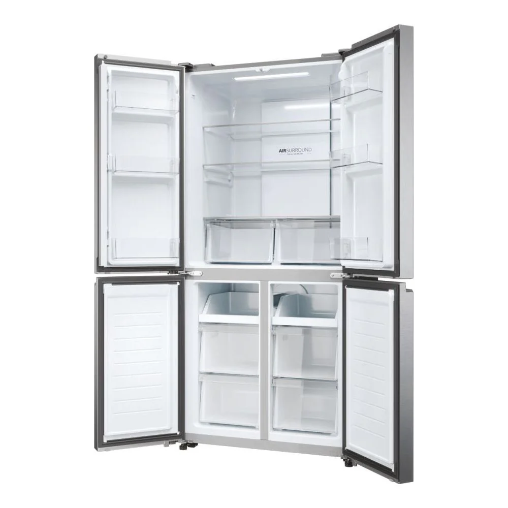 Haier Cube 83 Series 3 467L Frost Free Freestanding Multi Door Fridge Freezer - Gentle Silver | HCR3818ENMG.UK - Image 8