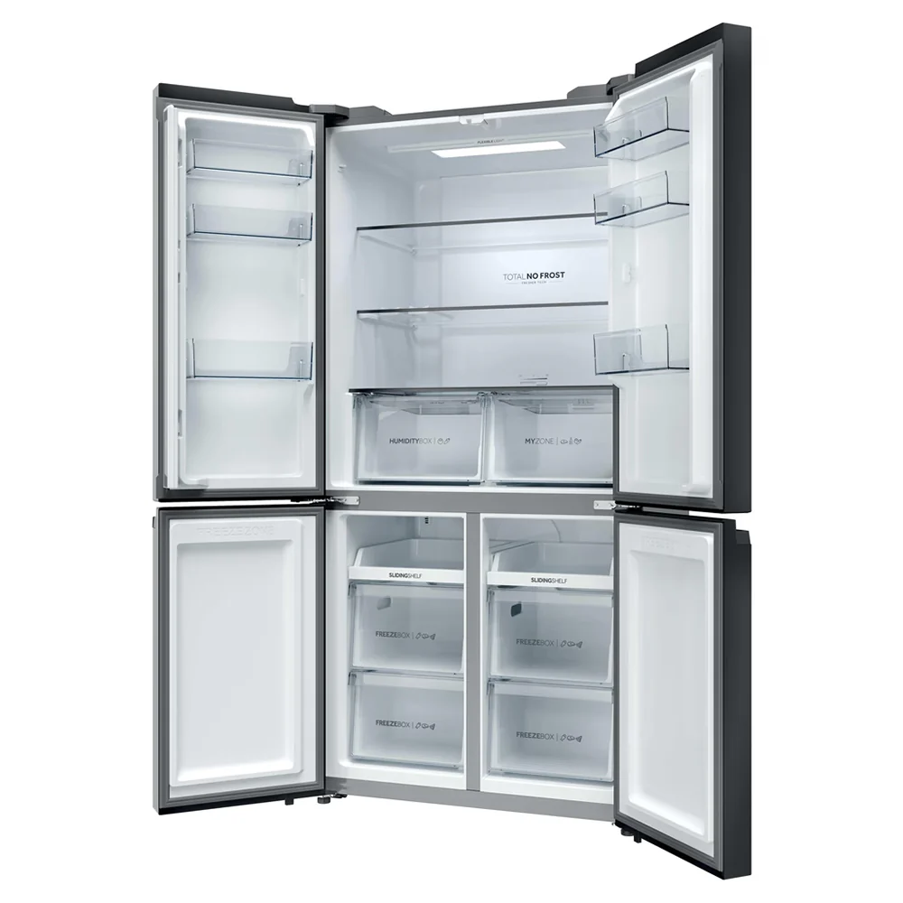 Haier Cube 90 3 651L Frost Free Multi-door Fridge Freezer - Slate Black | HCR39F19ENPT - Image 3