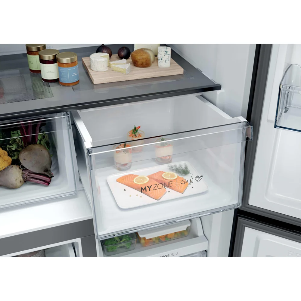 Haier Cube 90 3 651L Frost Free Multi-door Fridge Freezer - Slate Black | HCR39F19ENPT - Image 7