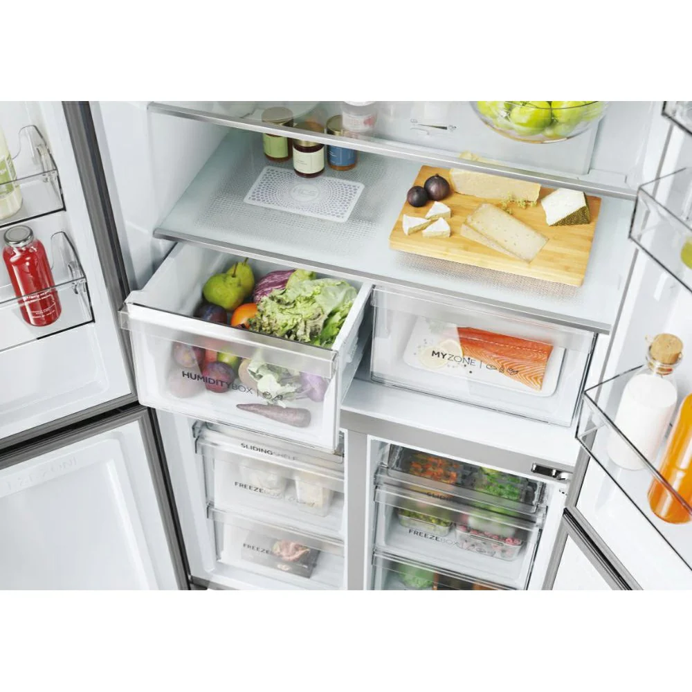 Haier Cube 90 Series 5 528L Frost Free Freestanding Multi Door American Fridge Freezer | HCR5919ENMB - Image 14