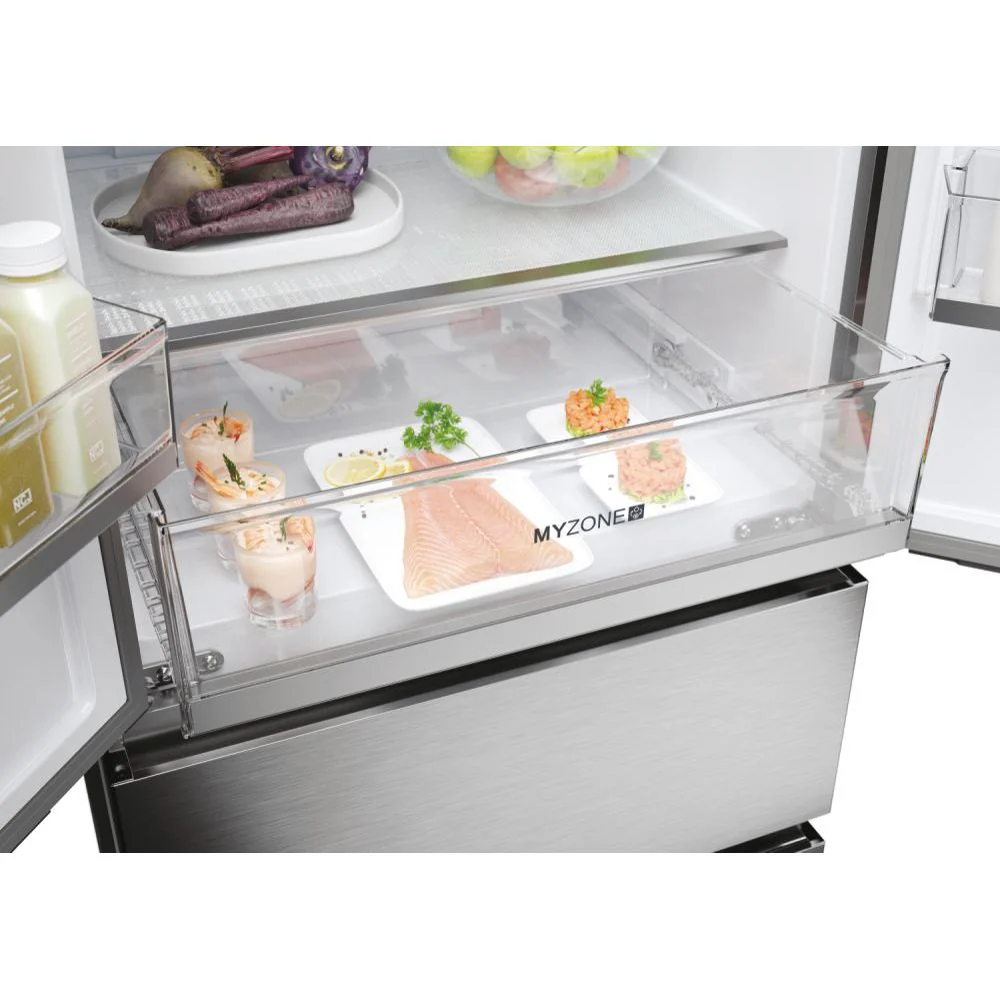 Haier FD 70 Series 5 444L Frost Free Multi Door Freestanding Fridge Freezer - Platinum Inox | HFR5719EWMP - Image 20