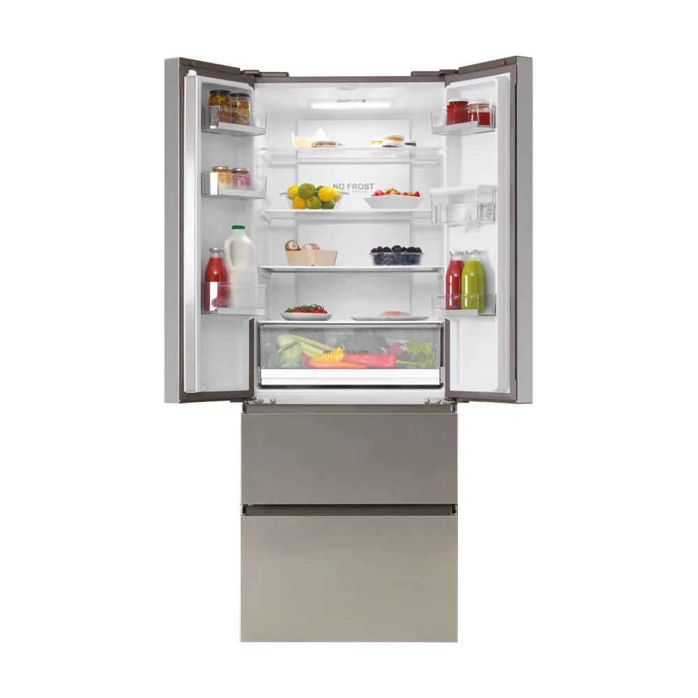 Haier FD 70 Series 5 444L Frost Free Multi Door Freestanding Fridge Freezer - Platinum Inox | HFR5719EWMP - Image 8