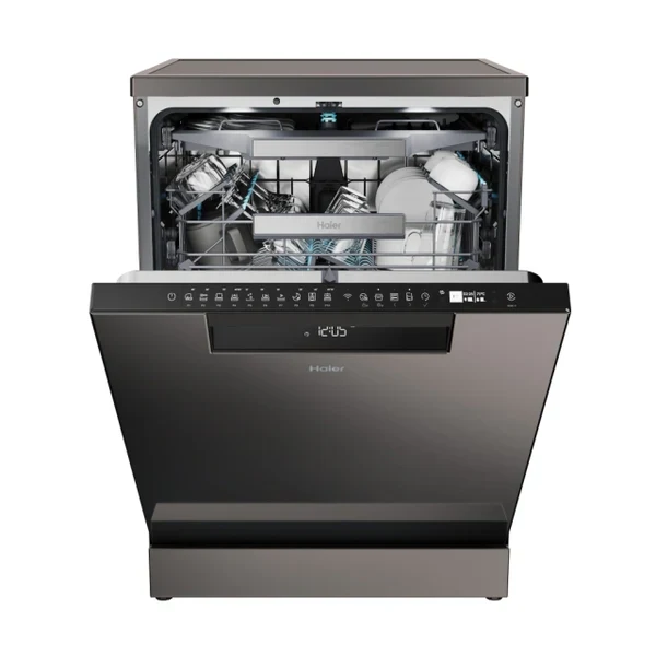Haier I-Pro Shine Series 7 60CM Freestanding Standard Dishwasher - Anthracite | XF4A4M4PDA-80 - Image 3