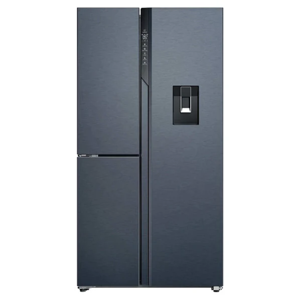 Haier S+ Series 7 573L Frost Free Freestanding American Fridge Freezer - Brushed Black | HSPR79F18EWMBUK