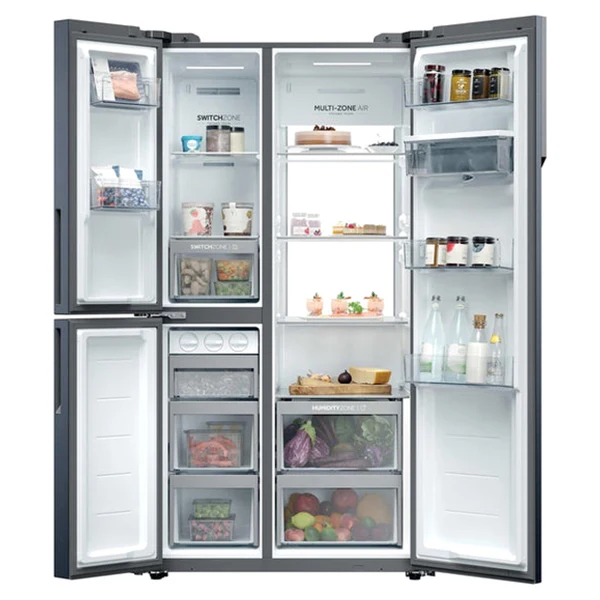 Haier S+ Series 7 573L Frost Free Freestanding American Fridge Freezer - Brushed Black | HSPR79F18EWMBUK - Image 11
