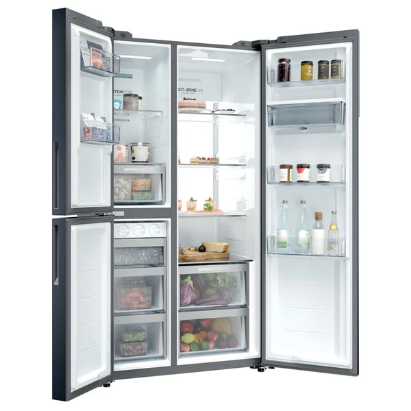 Haier S+ Series 7 573L Frost Free Freestanding American Fridge Freezer - Brushed Black | HSPR79F18EWMBUK - Image 6