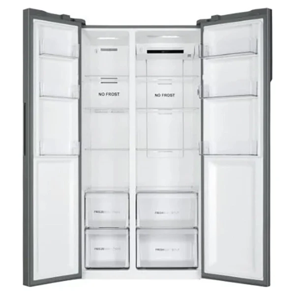 Haier SBS 90 Series 3 528L Frost Free American Fridge Freezer - Gentle Silver | HSR3918ENPG - Image 2