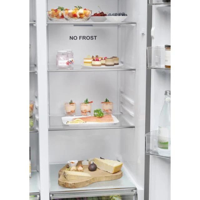 Haier SBS 90 Series 5 511L Frost Free Side by Side American Fridge Freezer - Platinum Inox | HSR5918DIMPUK - Image 14