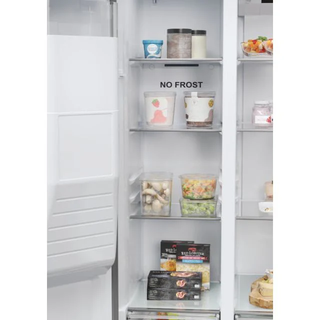 Haier SBS 90 Series 5 511L Frost Free Side by Side American Fridge Freezer - Platinum Inox | HSR5918DIMPUK - Image 15