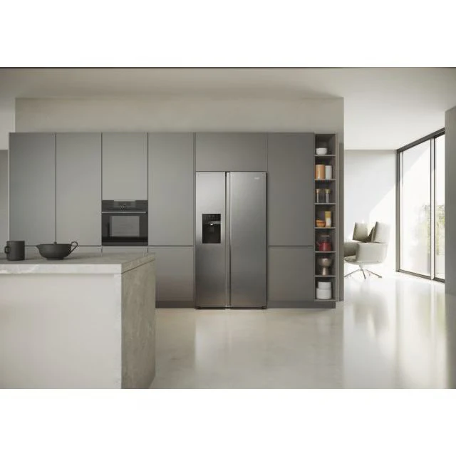 Haier SBS 90 Series 5 511L Frost Free Side by Side American Fridge Freezer - Platinum Inox | HSR5918DIMPUK - Image 19