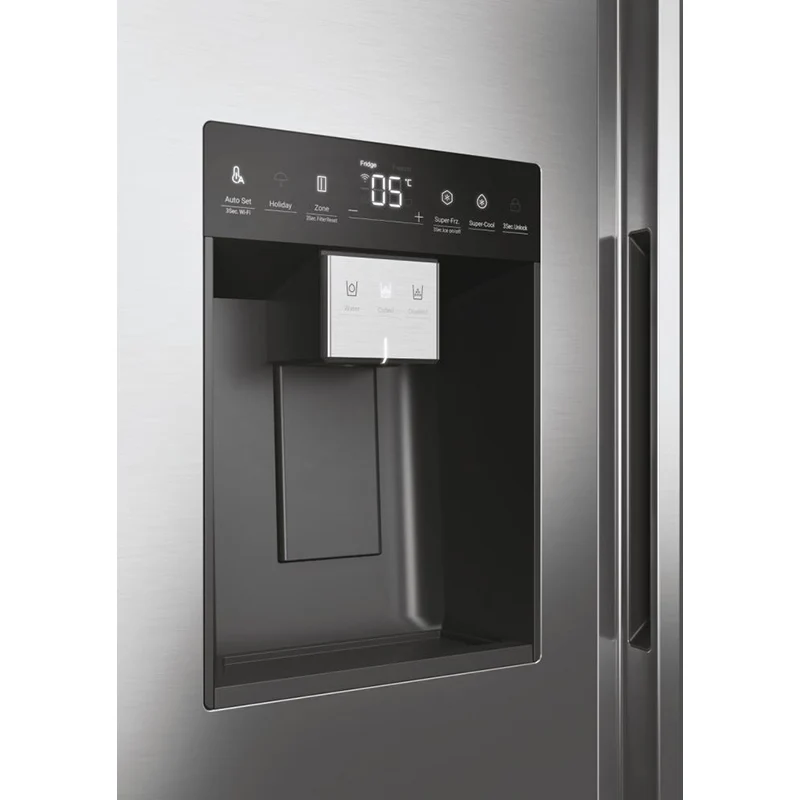 Haier SBS 90 Series 5 601L Frost Free Freestanding American Fridge Freezer - Platinum Inox | HSW59F18DIMM - Image 15