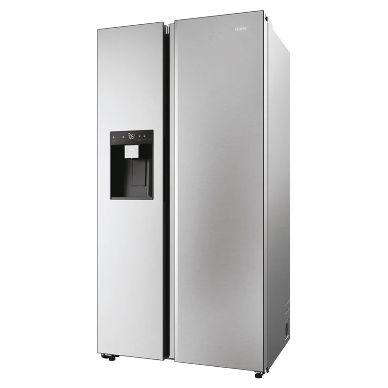 Haier SBS 90 Series 5 601L Frost Free Freestanding American Fridge Freezer - Platinum Inox | HSW59F18DIMM - Image 4