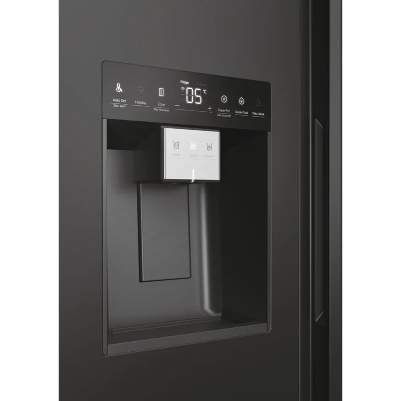 Haier SBS 90 Series 5 601L Frost Free Freestanding American Fridge Freezer - Slate Black | HSW59F18EIPT - Image 11