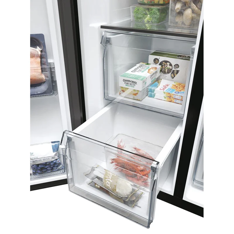 Haier SBS 90 Series 5 601L Frost Free Freestanding American Fridge Freezer - Slate Black | HSW59F18EIPT - Image 8