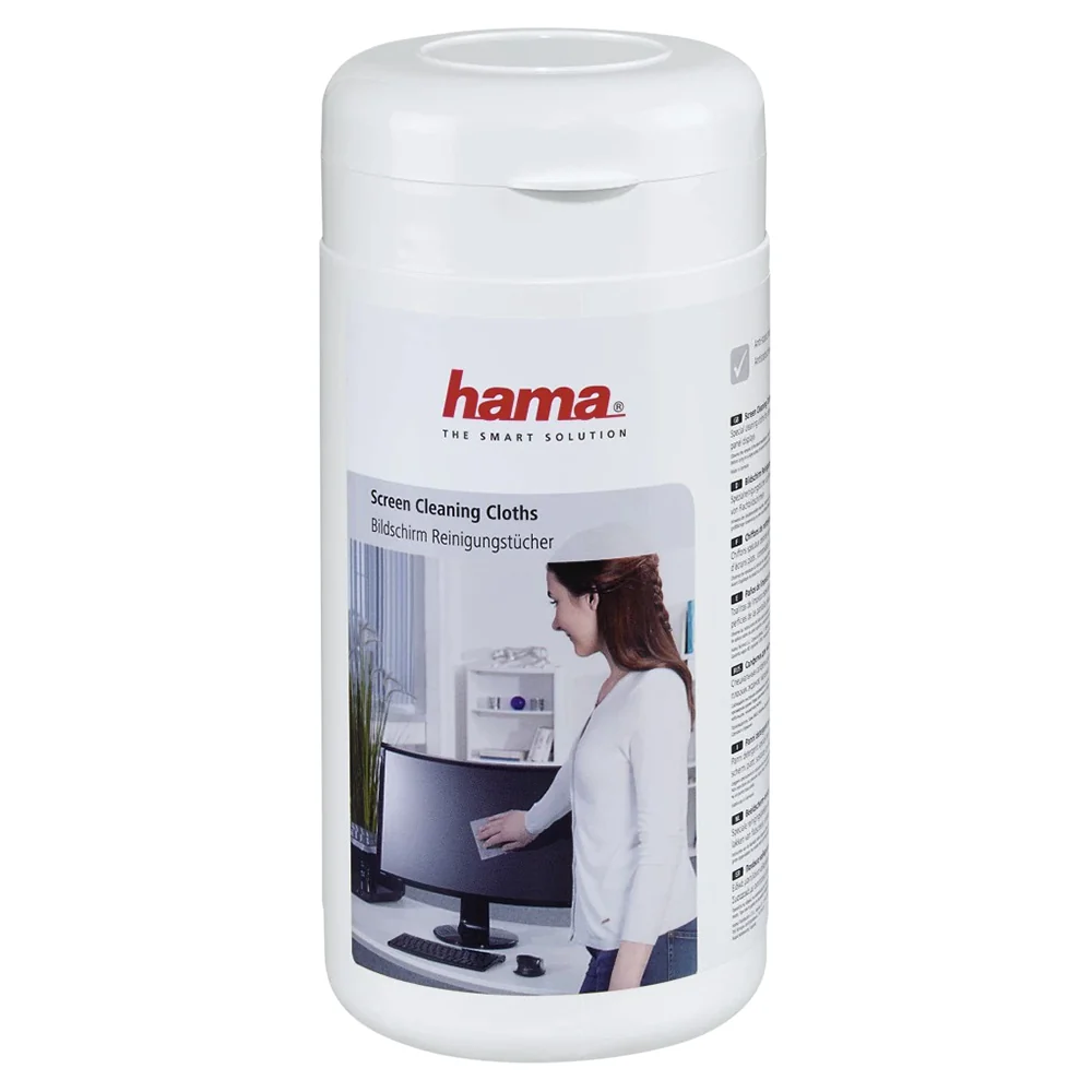 Hama 100 Piece Screen Cleaning Cloths - White | 385543