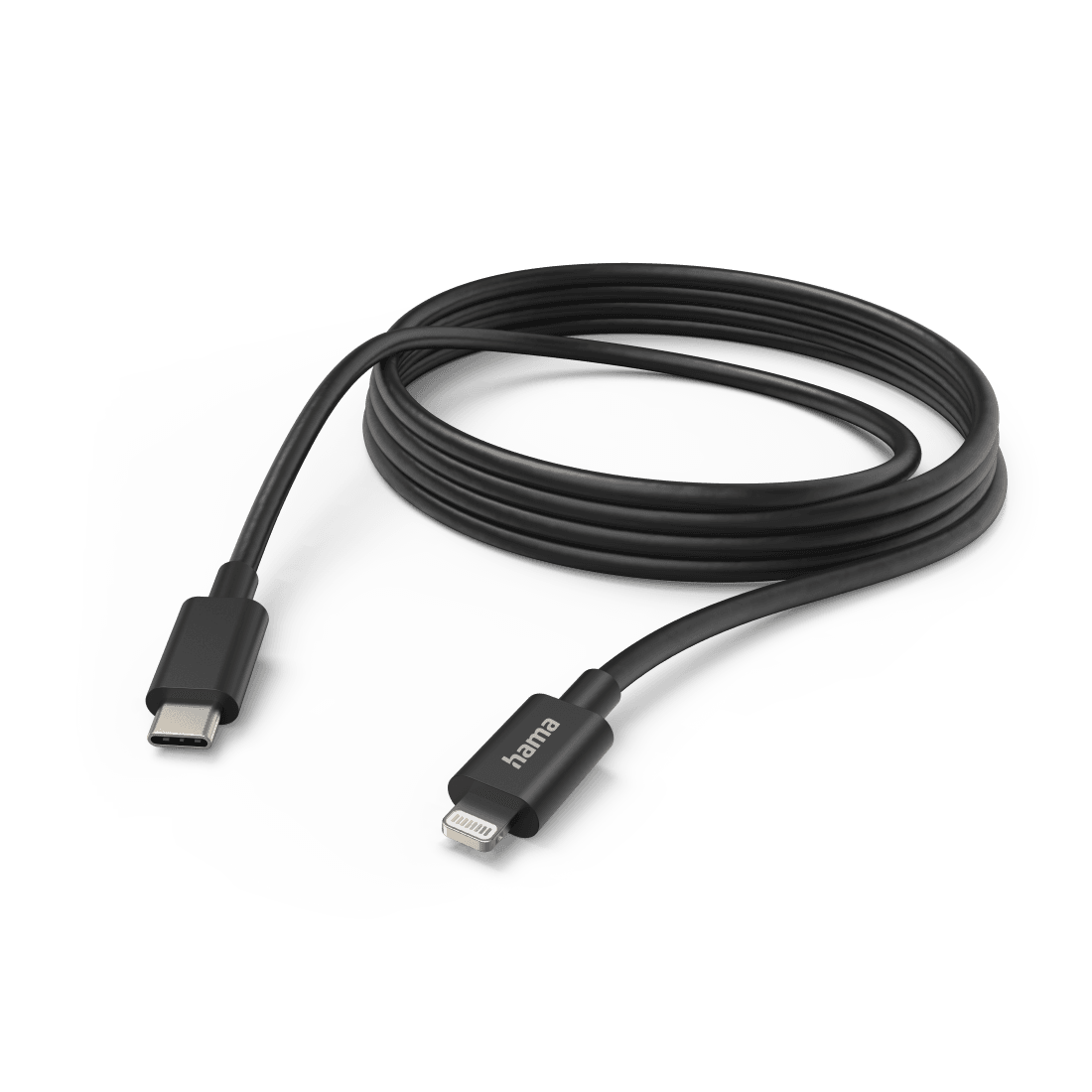 Hama 3M USB-C to Lightning Charging & Data Cable - Black | 472229