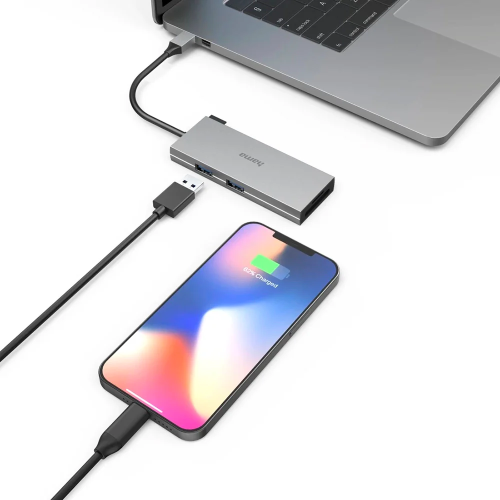 Hama 6 Multiport USB-C Hub - Grey | 436832 - Image 3
