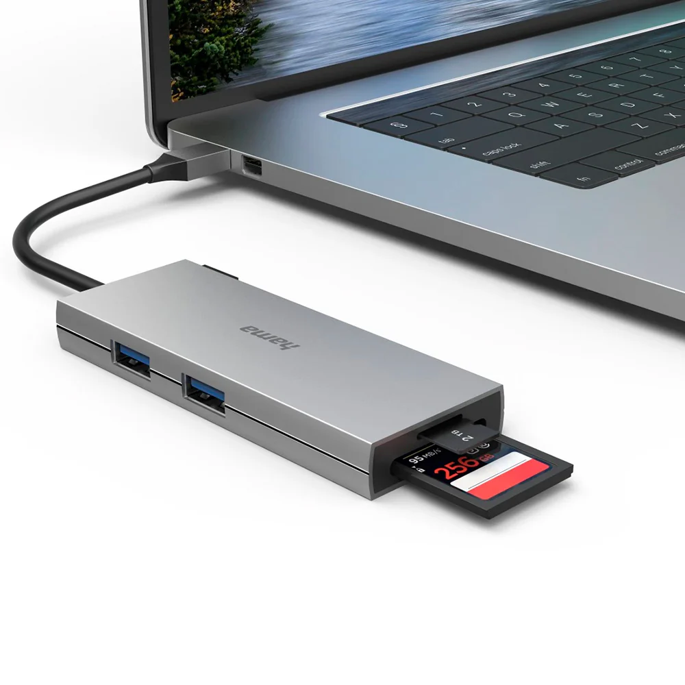 Hama 6 Multiport USB-C Hub - Grey | 436832 - Image 4
