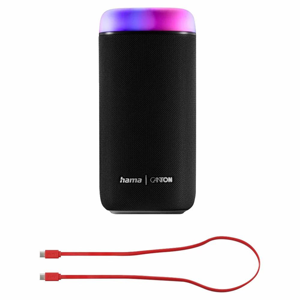 Hama Glow Pro Bluetooth Speaker - Black | 511485 - Image 12