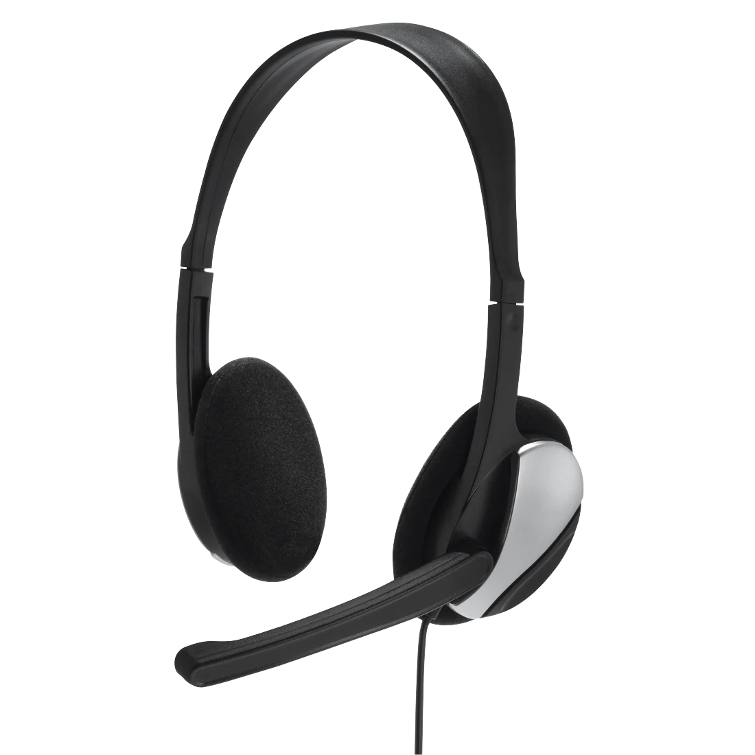 Hama HS-P100 Over-Ear PC Office Wired Headset - Black | 303554 - Image 2