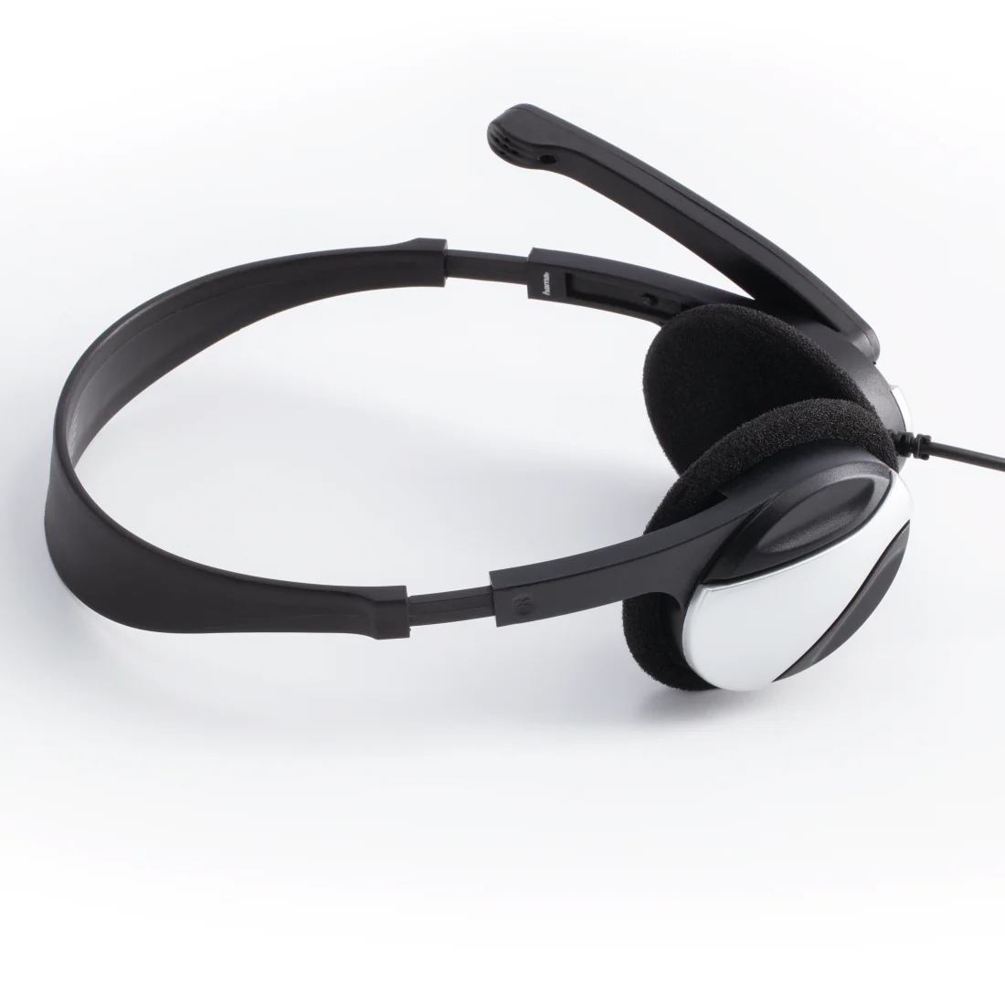 Hama HS-P100 Over-Ear PC Office Wired Headset - Black | 303554 - Image 3