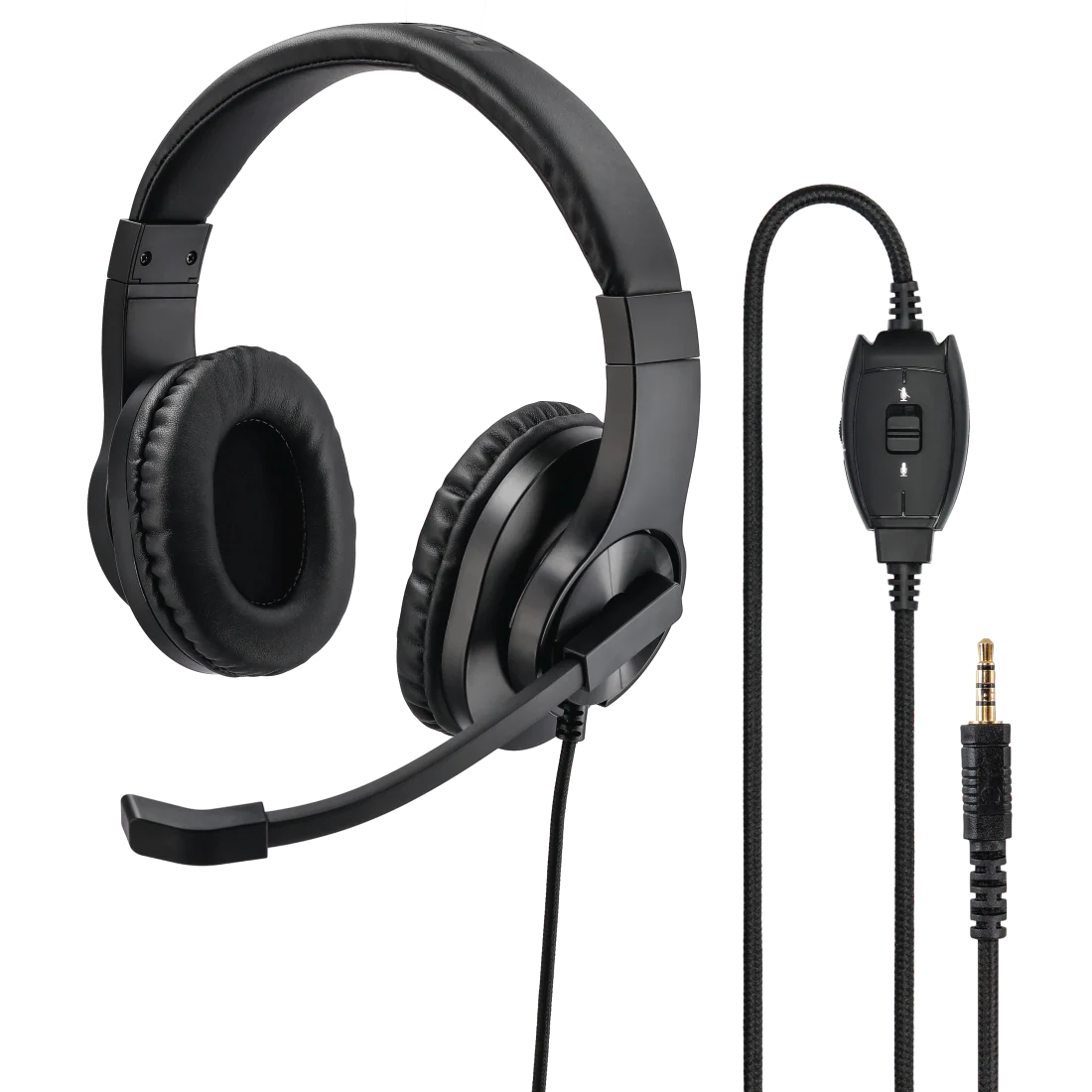 Hama HS-P350 Over-Ear PC Office Stereo Headset - Black | 419705