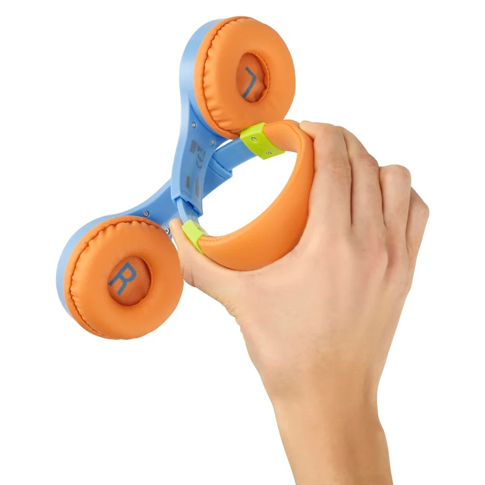 Hama Kids Guard Over-Ear Children's Wired Headphone - Blue & Orange | 468314 - Image 3