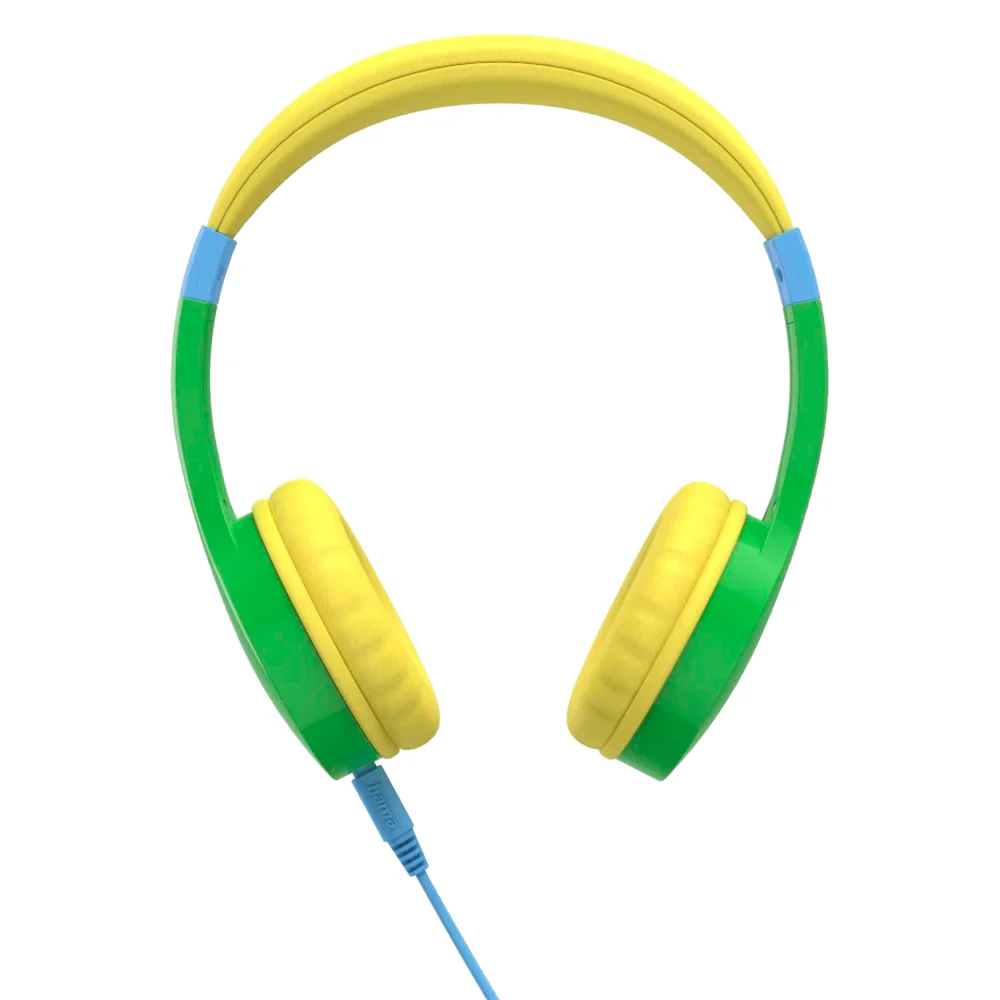 Hama Kids Guard Over-Ear Children's Wired Headphone - Green & Yellow | 468321