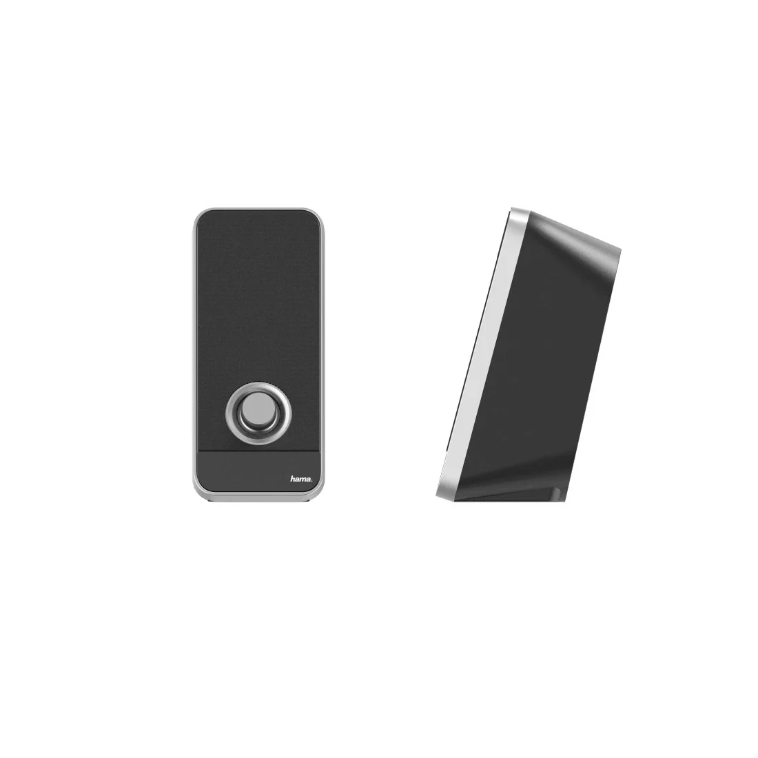Hama LS-206 PC Wired Speakers - Black & Silver | 324993 - Image 4