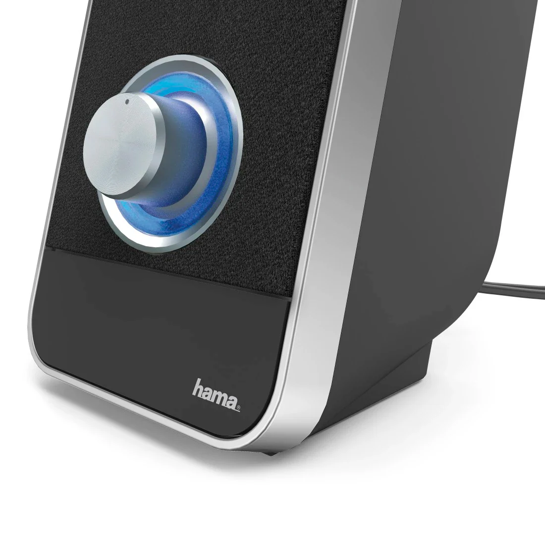 Hama LS-206 PC Wired Speakers - Black & Silver | 324993 - Image 5