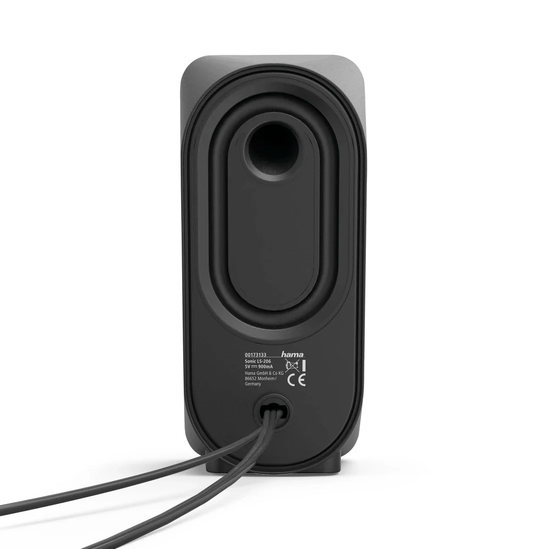 Hama LS-206 PC Wired Speakers - Black & Silver | 324993 - Image 9