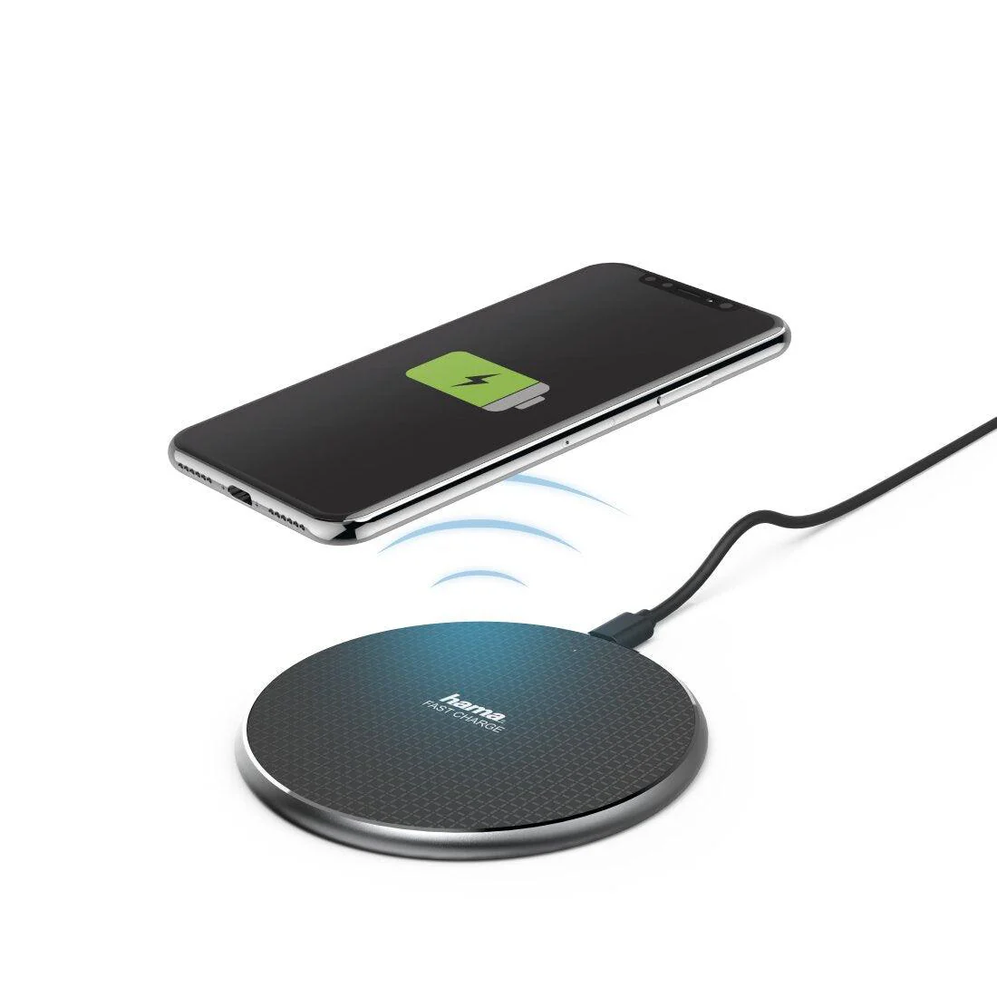 Hama QI-FC10 10W Wireless Charger - Black | 431752 - Image 2