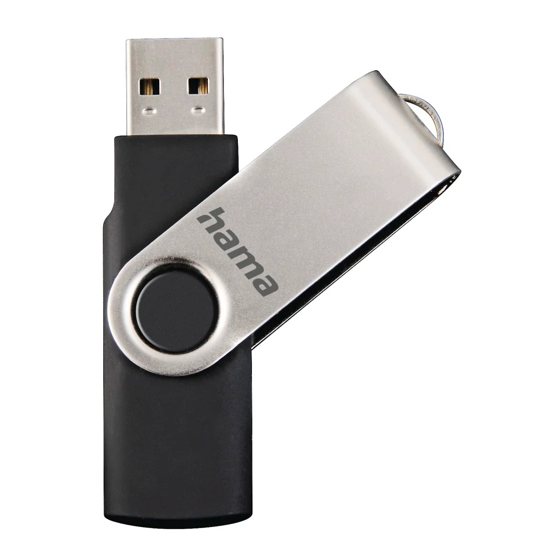 Hama Rotate USB 2.0 10MB/s 32GB USB Flash Drive - Black & Silver | 161215 - Image 3